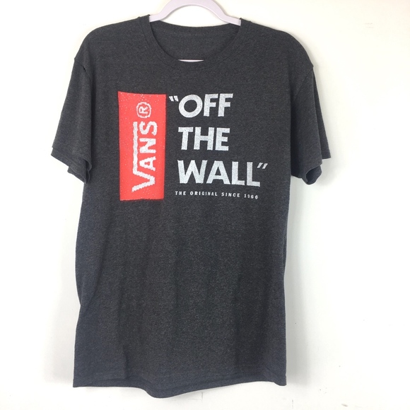Vans Other - 3/$25 Vans "OFF THE WALL" Gray Tee L R/A